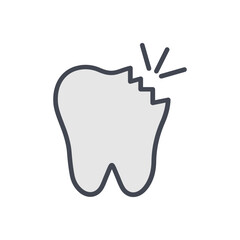 Obraz premium Toothache Vector Icon