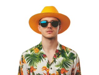 Tropical summer fashion for style and comfort at beach outings, cut out