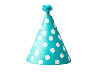 Colorful party hat ready for birthday celebration