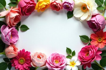 Geometric shapes showing late-blooming flower arrangement, trendy, shapes