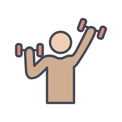 Gym Motivation Vector Icon