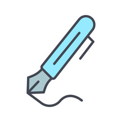 Teacher Pen Vector Icon
