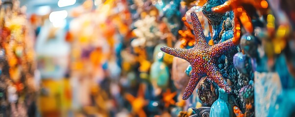 Experience the vibrant atmosphere of an art fair showcasing handmade crafts and unique local works from talented artisans.