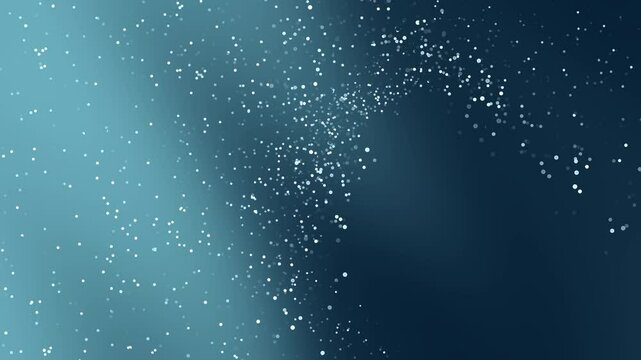 White dots on a blue and dark blue gradient background suitable for digital backgrounds, posters, wallpapers, websites, social media graphics. seamless loop animation