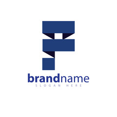 F letter logo abstract logo vector template