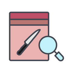 Evidence Bag Vector Icon