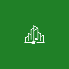 City golf with hole logo idea.
