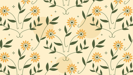 Floral arrangement with yellow flowers and green leaves