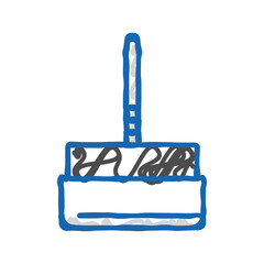 glide furniture hardware fitting icon doodle illustration