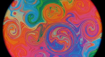 Psychedelic Swirls: A Kaleidoscope of Vibrant Colors