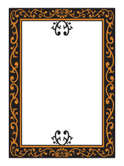Clean Shape Gold Ornamental Frames Vector Art Deco