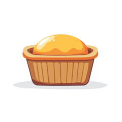 My Simple flat 2D illustration muffin tin set isolated on a transparent background, vector, flat design, animation design, simple flat 2D icon, clipart