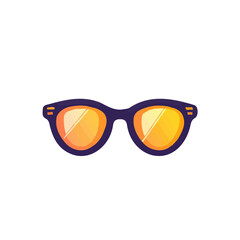 Fototapeta premium My Simple flat 2D illustration of a sunglasses collection isolated on a transparent background, vector, flat design, animation design, simple flat 2D icon, clipart