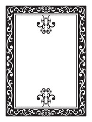 Elegant Scroll Ornamental Frames Vector