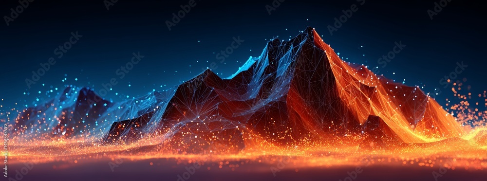 Poster This digital background features an abstract design and can be utilized in the context of technology