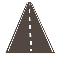 black smooth paved highway vector