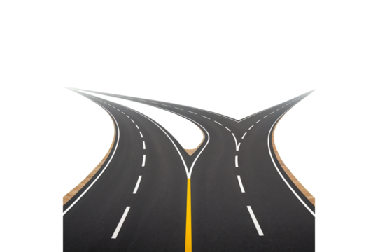 Road Forking Paths A Choice of Directions, Journey Ahead,  Life's Crossroads,  Future Decisions