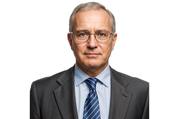 Portrait of a Confident Mature Businessman Professional Headshot Image