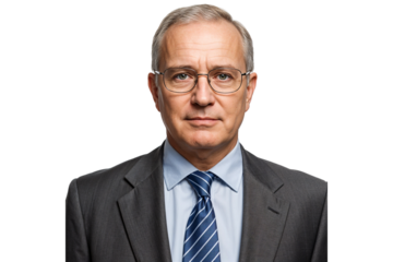 Portrait of a Confident Mature Businessman Professional Headshot Image