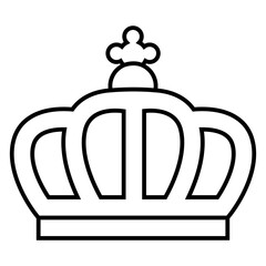 Crown vector icon. King illustration sign. Queen symbol. monarchy mark.