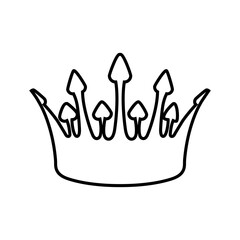 Crown vector icon. King illustration sign. Queen symbol. monarchy mark.