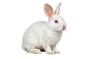 Obraz premium Adorable White Rabbit A Symbol of Purity and Peace