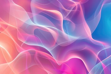Obraz premium Abstract vivid color wave flowing express the energetic texture. Seamless texture of vividness curve swirling convey sense of harmony and wonderful scene perfect for effect and graphic design. AIG51.
