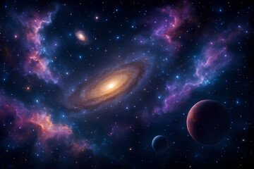 Naklejka premium galaxy in space