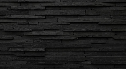 Fototapeta premium Fondo de piedra pizarra negra: textura de piedra natural mate