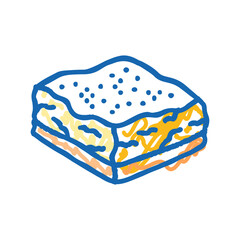 lemon bar food snack icon doodle illustration