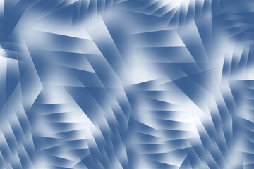 Abstract gradient monochrome rhythmic background in pastel blue shades. The lines are distributed rhythmically and in different directions across the background and create a geometric pattern.