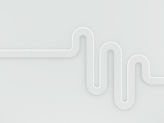 Top view  Road map timeline, infographic template journey concept, crossroads, 3D rendering