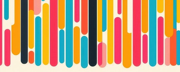 Vibrant Abstract Background with Colorful Vertical Stripes