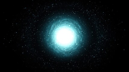 Ethereal Swirling Light in a Dark Cosmic Space Background