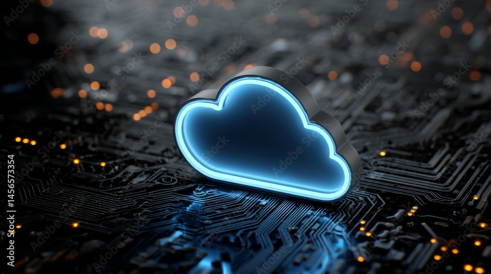 Poster cloud computing, circuit background data processing technology, and cloud storage are all related co