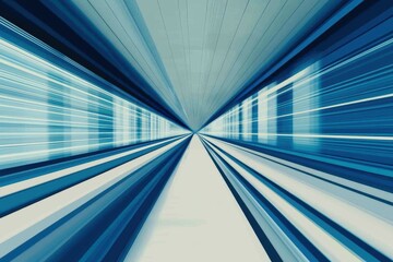 Futuristic Abstract Design with Dynamic Lines and Cool Tones