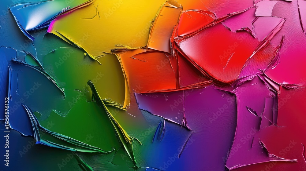 Poster Multicolor gradient background with subtle static noise for a modern, artistic feel