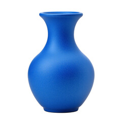  simple and elegant blue vase isolated on white transparent background