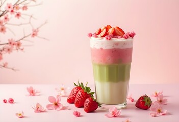 matcha strawberry