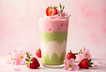 matcha strawberry