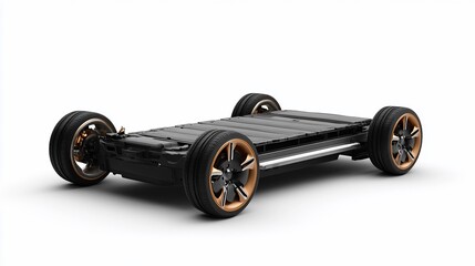 Innovative electric vehicle platform showcasing integrated battery system