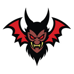 vector illustration of a devil