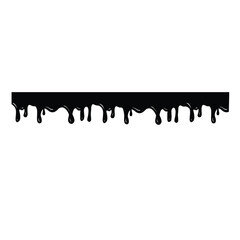 border black paint drips illustration hand made vector