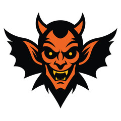 vector illustration of a devil