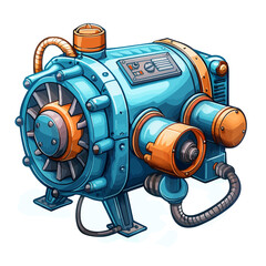 Obraz premium Illustration of compressor 