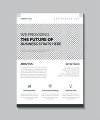 Obraz premium creative corporate flyer design template
