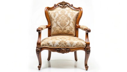 antique chair isolated on white