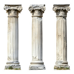 Fototapeta premium Four unique roman-style columns