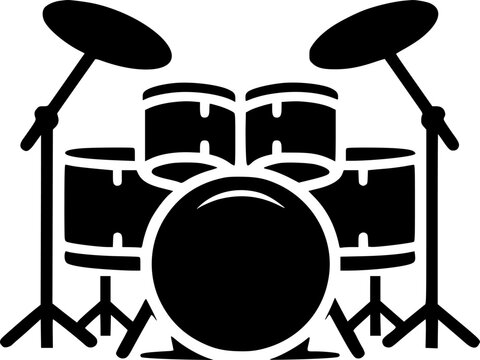 Simple Drum Set Icon