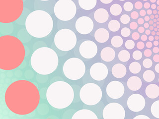 vector background created by many circle in pastel style